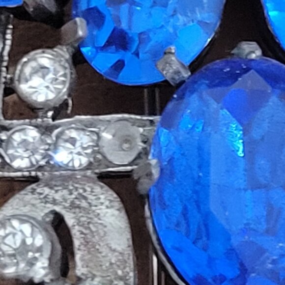 Eisenberg Original 1930's Art Deco Clip. Swarovski Crystals - Picture 3 of 5